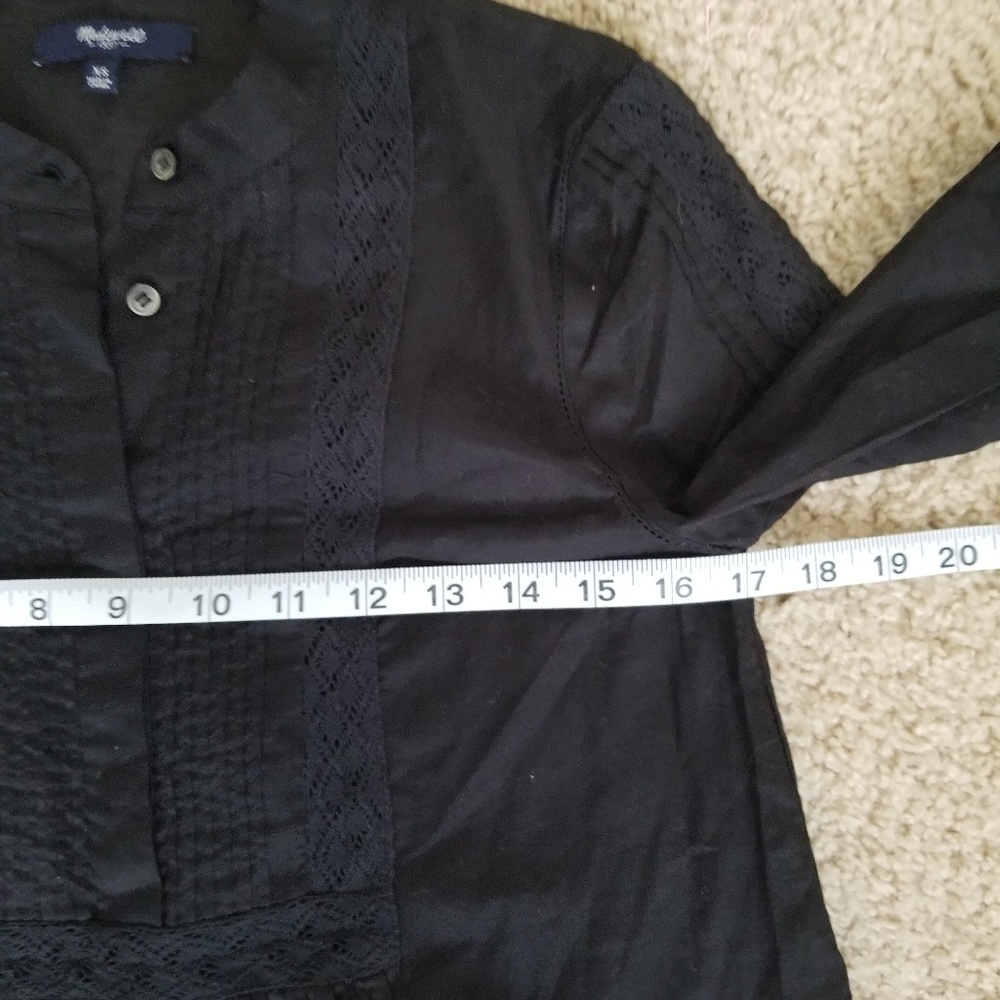 Madewell eyelet peasant popover top - Picture 7 of 8